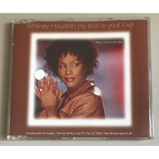 ซีดีซิงเกิ้ล ลิขสิทธิ์ มือ 2...299 บาท “Whitney Houston” ซิงเกิ้ล "My Love Is Your Love”(UK CD2)แผ่น Made in EU