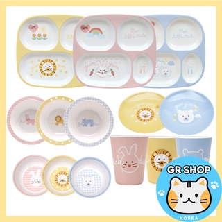 [DAISO Korea] จานชามเมลามีน ลายสัตว์น่ารัก สไตล์เกาหลี สําหรับเด็ก ใช้บนโต๊ะอาหาร