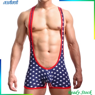 [ Jockstrap Mankini บอดี้สูท ชุดชั้นใน มวยปล้ํา เสื้อกล้าม