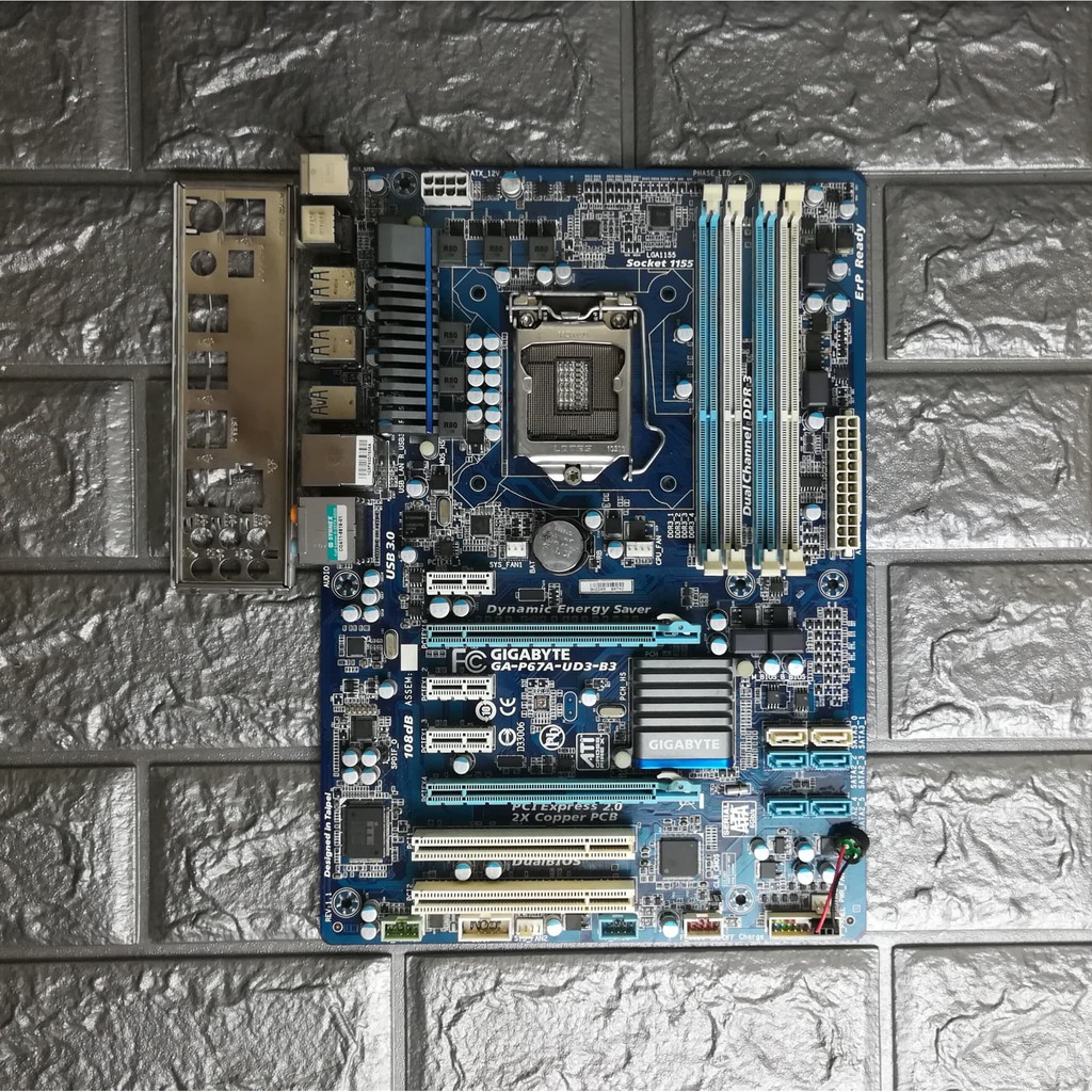 ⚡️เมนบอร์ด GIGABYTE GA-P67A-UD3-B3 LGA1155 มีฝาหลัง ฟรี Speakerเมนบอร์ด (รองรับเฉพาะGen3)