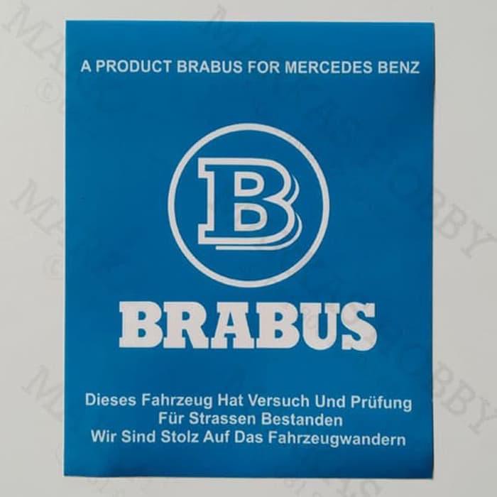 สติ๊กเกอร์ / สติ๊กเกอร์ Mercedes Benz - Brabus Vertical Stick Inside