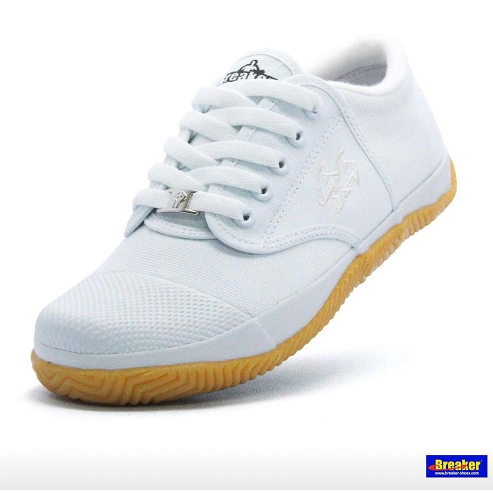 รองเท้าผ้าใบนักเรียน Breaker รุ่น BK-4 สีขาว น้ำตาล ดำ SIZE 29-45