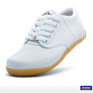 รองเท้าผ้าใบนักเรียน Breaker รุ่น BK-4 สีขาว SIZE  43-45