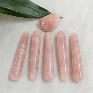 กัวซา กัวซาหินโรสควอตซ์  กัวซาหยก กัวซาทรงปากกา(Rose Quartz)ชิ้นละ350