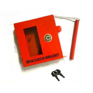 Emergency Key Box W140xH150xD45mm. / ตู้เก็บกุญแจพร้อมค้อนทุบกระจก