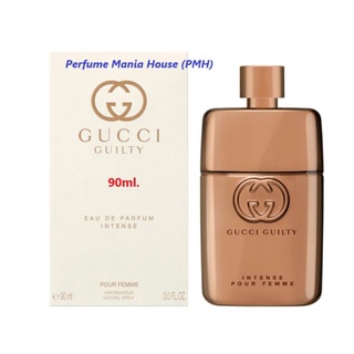 ของแท้!!! รุ่นใหม่ล่าสุด Gucci Guilty EDP Intense for women 90ml Tester ป้ายไทย+เบิกห้าง (พร้อมส่งค่ะ)