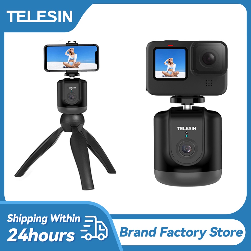 TELESIN Auto Tracking Selfie Shooting Gimbal 360° Face Smart Tracking For Gopro Hero 9/8/7/6/5 Cellp