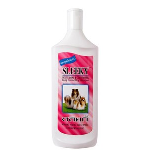 Sleeky Moisturising &amp; Conditioning Long Haired Dog Shampoo 350ml แชมพูสุนัข สลิคกี้ บำรุงขนและผิวหนัง สำหรับสุนัขขนยาว