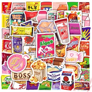 ❉ Yummy Delicious Food Series 05 Snacks Drinks Candy สติ๊กเกอร์ ❉ 50Pcs/Set Waterproof DIY Fashion Decals Doodle สติ๊กเกอร์