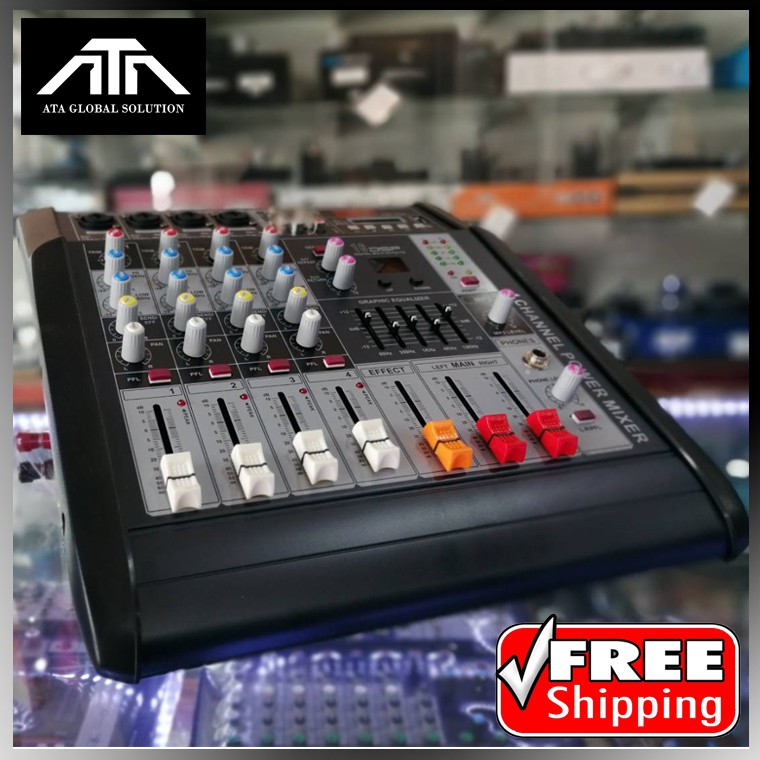 PROPLUS PMX402D PMX-402D พาวเวอร์มิกเซอร์ สินค้าใหม่แกะกล่อง 100% 4ช่องไมค์ กำลังขับ 2x150 วัตต์ 4 O