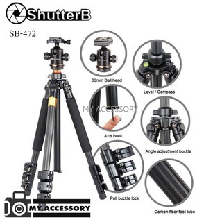 ขาตั้งกล้อง Shutter B Tripod Carbon Fiber SB-472