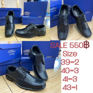 Sale !!! รองเท้าคัทชูผู้ชาย คัทชูเชือก คัทชูหนังดำ Sainte