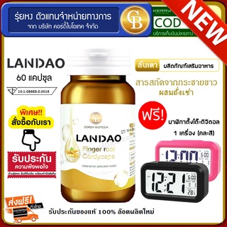 ส่งฟรี 🚩 LANDAO ลันเดา กระชายขาวผสมถั่งเช่า   1 กระปุก บรรจุ 60 เเคปซูลเเถมฟรี นาฬิกาดิจิตอล