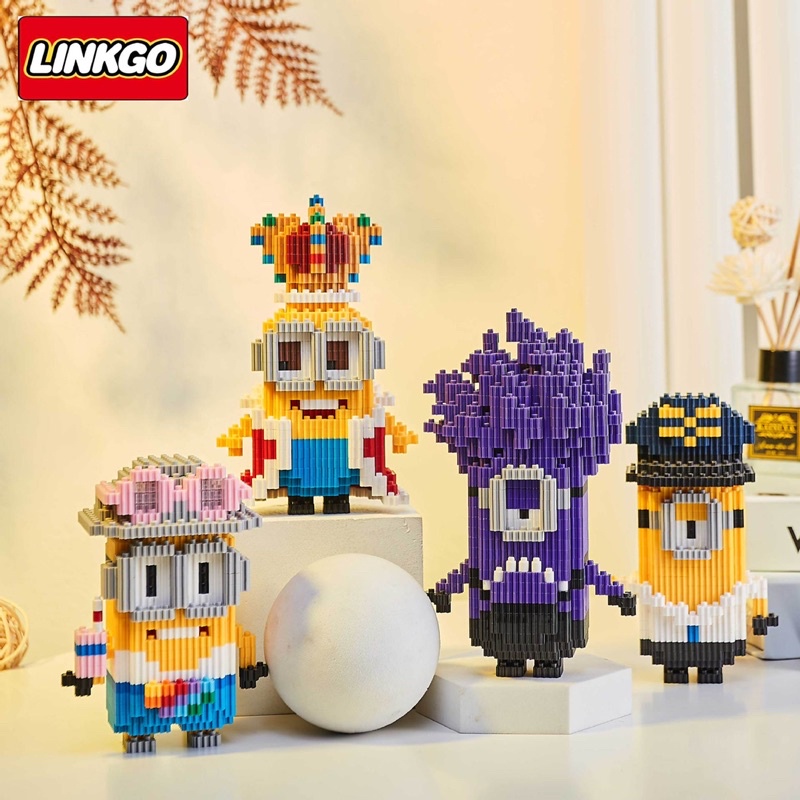 Mega Toys นาโนไซส์ XL แบบเฟือง - Linkgo 68355-68358 Minion Cosplay มินเนี่ยน คอสเพล