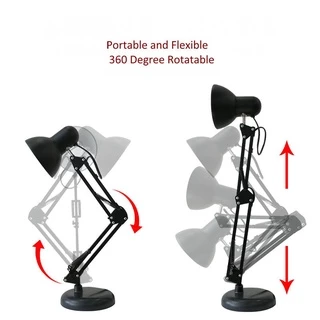 Table lamp - โคมไฟ โคมไฟตั้งโต๊ะ อ่านหนังสือ แบบตั้งพื้นพับเก็บได้ ใช้กับหลอดไฟขั้ว E27 มีให้เลือก3สี