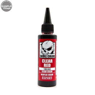 Skull Color 100.043 Clear Red 60 ml (Clear Color) 8853100903434 (สี)