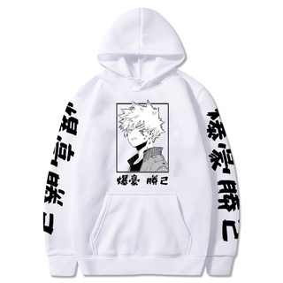 เสื้อกันหนาว มีฮู้ด พลัสไซซ์ ลาย My Hero Academia Katsuki Bakugo Moleton ของขวัญที่ดีที่สุด สําหรับเพื่อน 2021