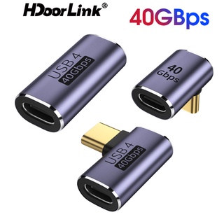 Hdoorlink อะแดปเตอร์ชาร์จเร็ว Type C USB4.0 40Gbps OTG Thunderbolt3 8K@60Hz 100W 5A