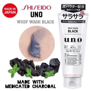 โฟมล้างหน้าญี่ปุ่น โฟมล้างหน้าผู้ชาย 3 สี Shiseido Uno Whip Wash 130g