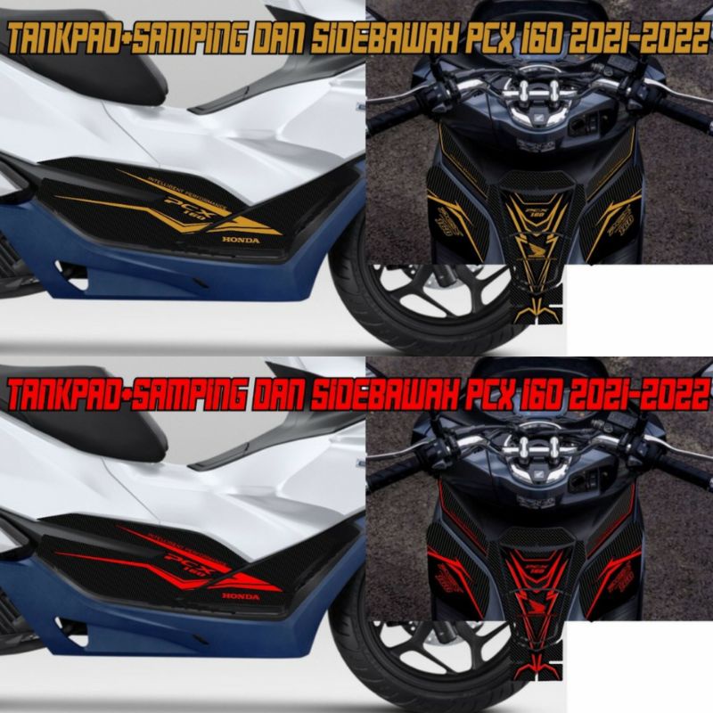 Tankpad pcx 160 สติ๊กเกอร์ Side And Top body Package stciker ตัดต่อ pcx