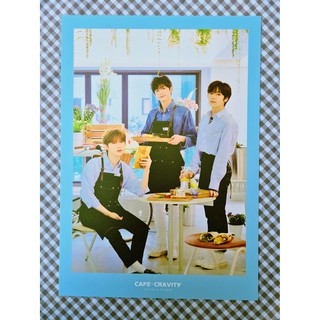 [พร้อมส่ง] โปสเตอร์ A4 Cravity 2021 Seasons Greetings Cafe Cravity Coffee &amp; Flower Mini Poster