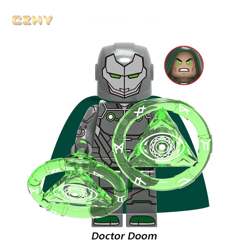 ฟิกเกอร์ Super Heroes Movie Mister Fantastic Doctor Doom Leader Human Torch ขนาดเล็ก ของเล่นสําหรับเด็ก
