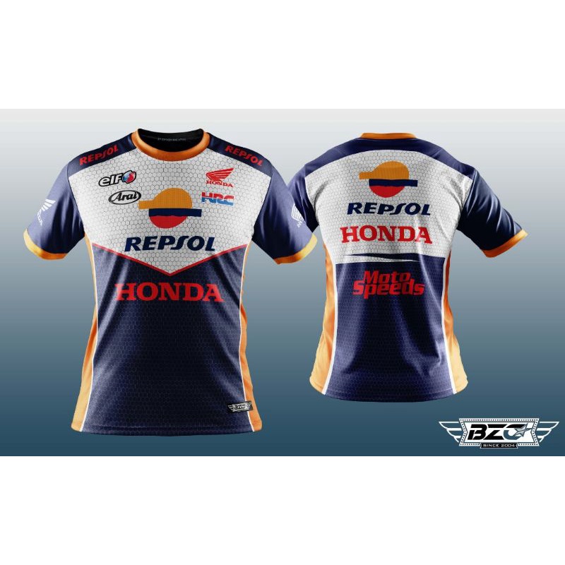STOCKPREMIUM BRAND BZC Jersey มอเตอร์ระเหิด HONDA REPSOL 3D T เสื้อขนาด XXS-6XL