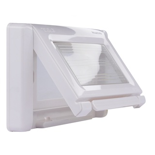 HACO ชุดฝาครอบกันน้ำแบบมียาง (White) รุ่น IPW553-WH