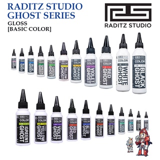 สีแอร์บรัช [RADITZ STUDIO] No.01-23 BASIC GHOST GLOSS SERIES Pre-Thinned Paint For Gundam Plastic Model&amp;AirbrushPainting