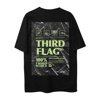 เสื้อยืดผ้าฝ้ายพิมพ์ลายขายดี คอตต้อนคอกลมThirdflag 🇹🇭Plastic Collection 🇹🇭รุ่น Thirdflag เสื้อยืด คอกลม Grow in the