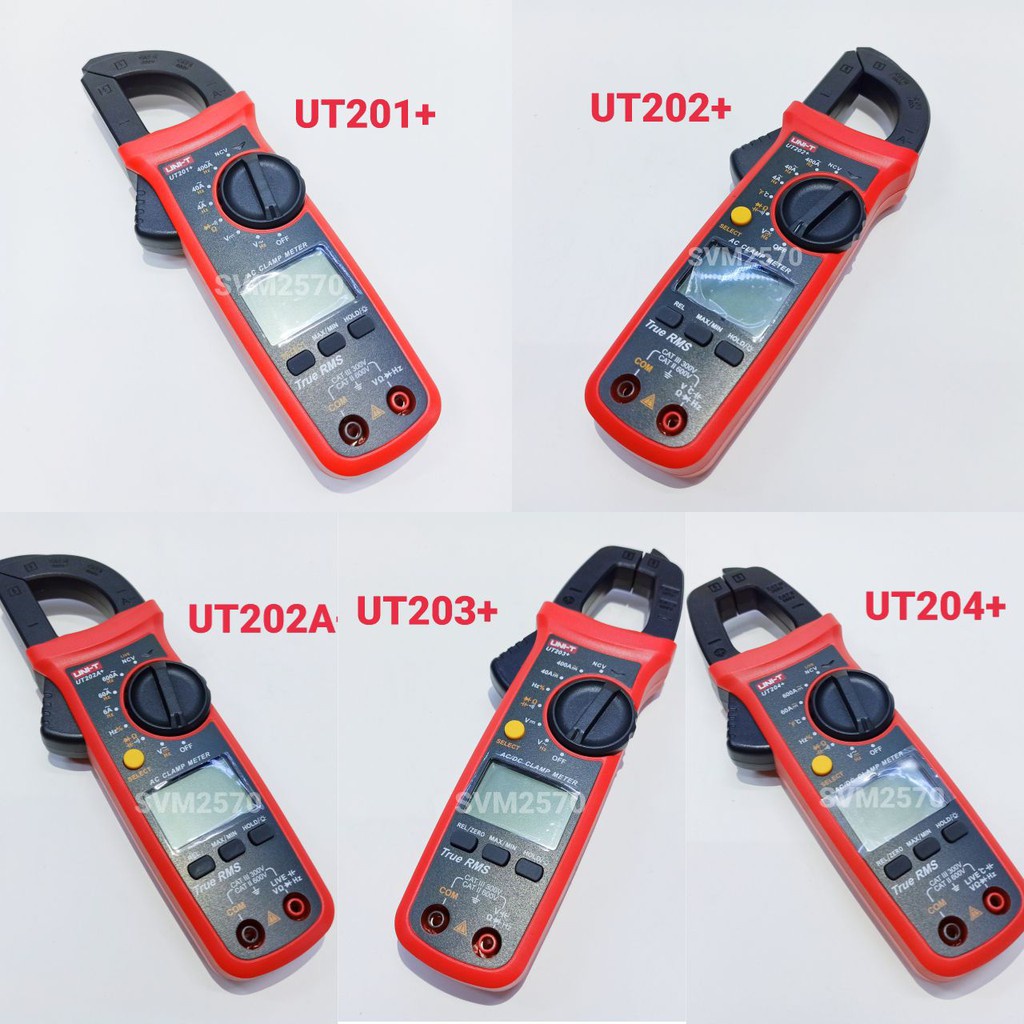Clamp Meter UNI-T UT201 UT202 UT202A UT203 UT204 Digital Clamp Meter ...
