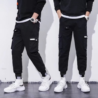 Cargo Pants【S-5Xl】กางเกงขายาวทรงหลวมสไตล์ฮิปฮอปสไตล์เกาหลีสําหรับผู้ชาย Cpmax