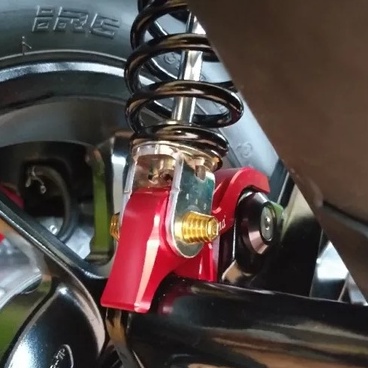 FAKIE ตัวโหลดโช๊คหลัง รุ่น YAMAHA  AEROX155 โหลดโช้ค LEXI125 ปี'14-18 อลูมิเนียม สีอโนไดซ์ไม่ซีดง่าย - รูปที่ 4