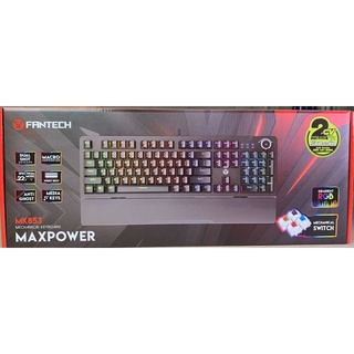 KEYBOARD FANTECH MK853 MAXCORE Mechanical Keyboard Gaming คีย์บอร์ด เกมมิ่ง ปรับไฟแบบ RGB ปุ่มภาษาไทย