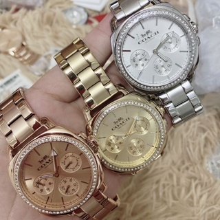 Coach Watch หน้ามิคกี้ รุ่นยอดฮิต 3 สี สาย stainless