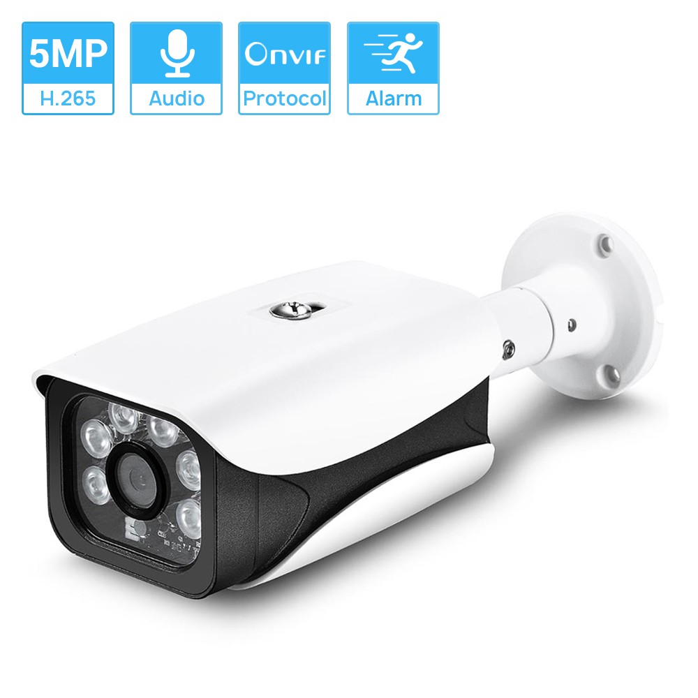 Hamrol Outdoor 2MP 3MP 5MP Full HD IP Camera Audio Record IP66 Metal