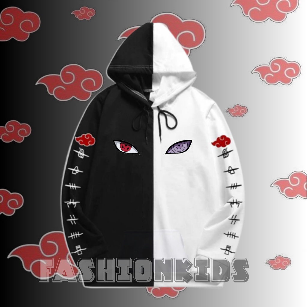 เสื้อฮู้ดเด็ก Akatsuki Mata Rinnegan / SASUKE X AKATSUKI เสื้อแจ็คเก็ตสเวตเตอร์เด็กผู้ชาย