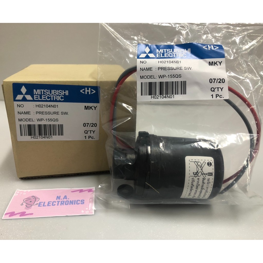 Mitsubishi สวิตซ์แรงดัน เพรสเชอร์สวิทซ์ (Pressure Switch) รุ่น WP-85Q5 , WP-155QS , WP-155Q5 , WP-105R , WP-155R