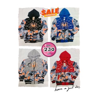 เสื้อแจ็คเก็ต เสื้อกันหนาวแขนยาว   รูดซิป มีหมวก(ฮู้ด) ใส่คลุมกันหนาว