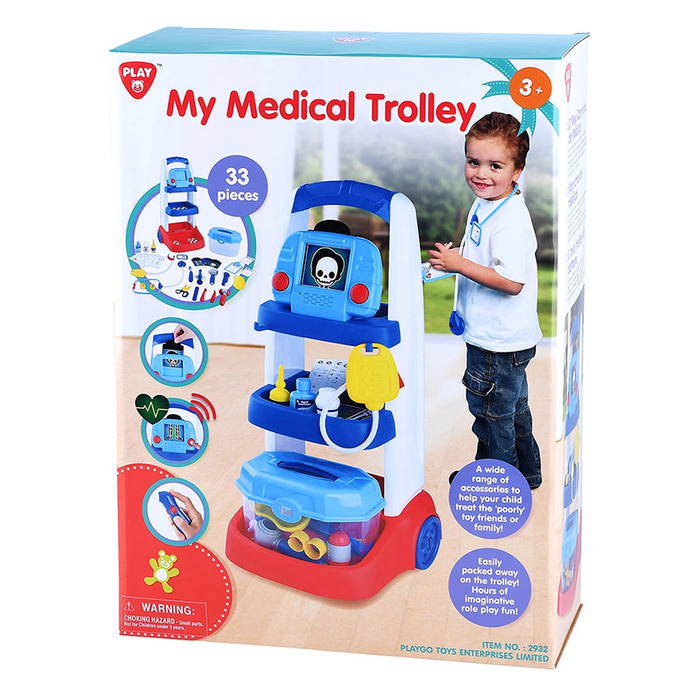Playgotoys ของเล่นเสริมพัฒนาการ รถเข็นแพทย์(2932)