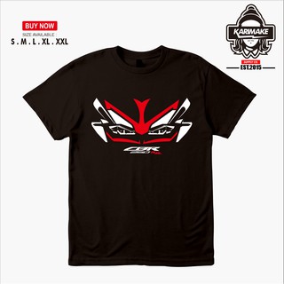 เสื้อยืดผ้าฝ้ายพิมพ์ลายแฟชั่น เสื้อยืด ลาย Honda CBR 250RR สําหรับรถจักรยานยนต์