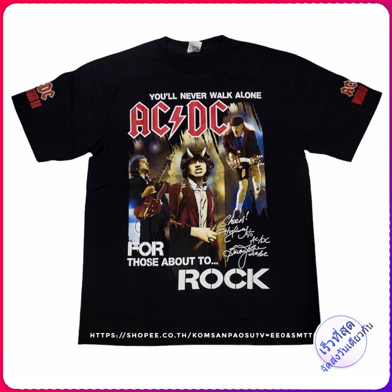 เสื้อวง AC/DC acdc เสื้อยืด ACDC world tour 88