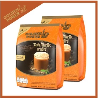 แพ็คคู่ ชาชัก ชานม ตราโกลเด้น เพาเวอร์ (Golden Power Teh Tarik 3in1) 2 ถุง