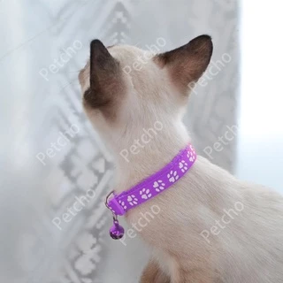 PetStern ปลอกคอสุนัข ปลอกคอลายรอยเท้า น่ารัก ทน