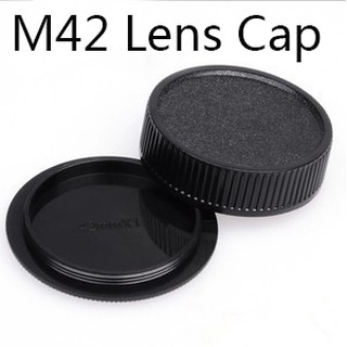 M42 Mount Rear Lens Cap ฝาปิดท้ายเลนส์ + Body Cap ฝาปิดหน้ากล้อง