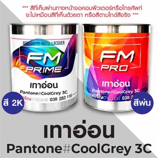 สี PANTONE  3C เทาอ่อน PMS Pantone Cool Grey 3C