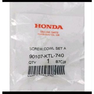 90107-KTL-740 สกรูยึดฝาครอบข้าง (A) รถจักรยานยนต์ Honda อะไหล่แท้ศูนย์💯%