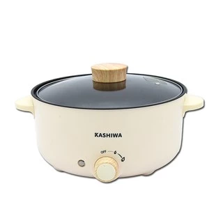 Kashiwa หม้อสุกี้ ชาบู กระทะไฟฟ้า หม้อ 3 ลิตร KW-352 หม้ออเนกประสงค์ หม้อต้ม กระทะทอด หม้อเคลือบ