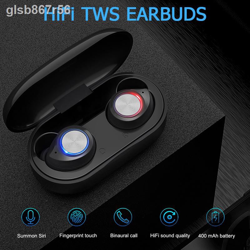 TECSIRE Stereo TWS Wireless Earbuds Bluetooth Earphone Touch Control
