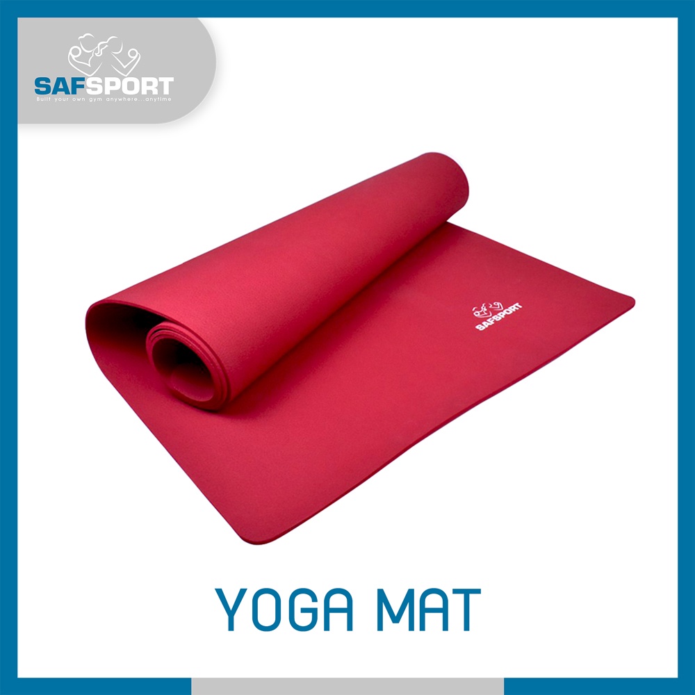 SAFSPORT เสื่อโยคะ ผสมยางฟองน้ำ มีน้ำหนัก ยึดผิวพื้นได้ดี รุ่น YM-05